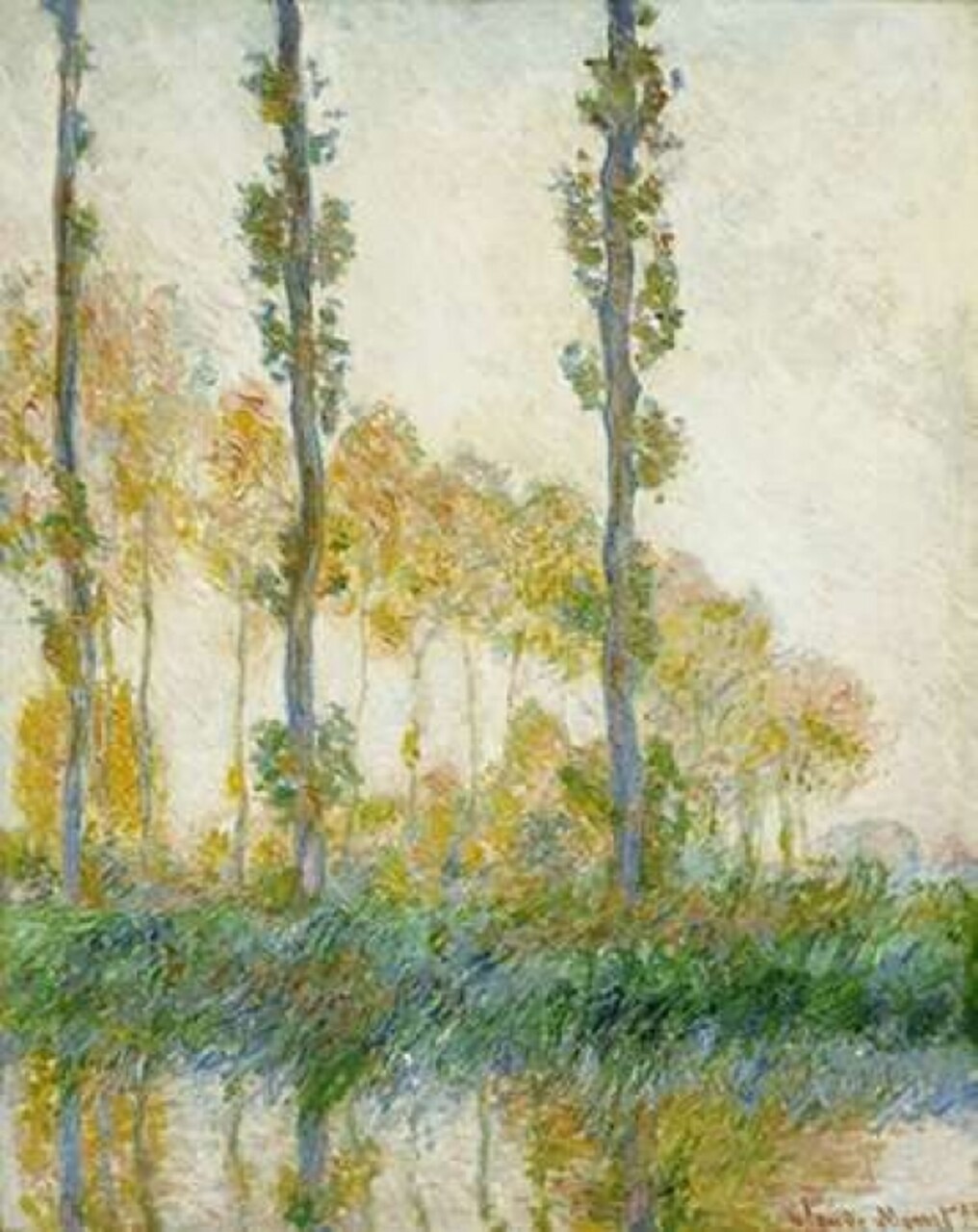 The Three Trees Autumn Poster Print by Claude Monet - Item # VARPDX265217